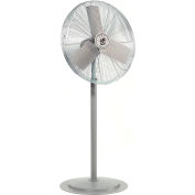 TPI HDH24GP, 24 Inch Pedestal Fan Non Oscillating Gray 1/2 HP 5600 CFM 1 PH Totally Enclosed Motor