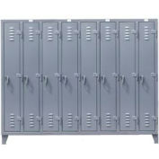 Strong Hold® Heavy Duty Slim-Line Locker 86-18-1TSL - Single Tier 98x18x78 8 Door