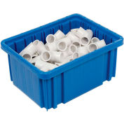 Global Industrial Plastic Dividable Grid Container - DG91050,10-7/8"L x 8-1/4"W x 5"H, Blue - Pkg Qty 20