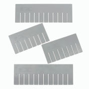 Global Industrial Length Divider DL92080 for Plastic Dividable Grid Container DG92080, Qty 6