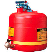 Shelf Can Safety Faucet At Bottom 5 Gallon Polyethylene, 14545