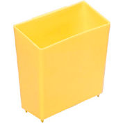 Global Industrial Little Bin For Plastic Bins - 4 x 2 x 4 Yellow - Pkg Qty 50