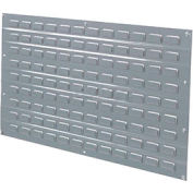 Louvered Wall Panel Without Bins 36x19 Gray - Pkg Qty 4