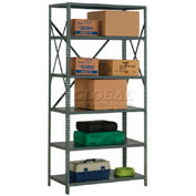 Steel Shelving 18 Ga 36"Wx18"Dx73"H Open Clip Style 6 Shelf