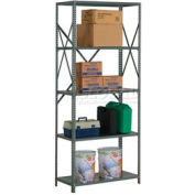 Steel Shelving 18 Ga 36"Wx24"Dx85"H Open Clip Style 5 Shelf
