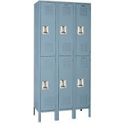 Lockers | Lyon | Lyon Locker PP52523 Double Tier 15x15x36 3-Wide ...