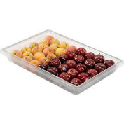Rubbermaid 3306-00 Clear Plastic Box 5 Gallon 18 x 26 x 3-1/2 - Pkg Qty 6