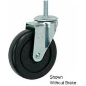 Faultless Swivel Threaded Stem Caster G460S-5RB 5" Polyolefin Wheel with Brake
