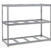 Global Industrial™ Wide Span Rack 96Wx24Dx60H, 3 Shelves No Deck 1100 Lb Cap. Per Level, Gray
