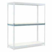 Global Industrial Additional Level For Wide Span Rack 96"Wx36"D Wood Deck 1100 Lb Cap., Gray