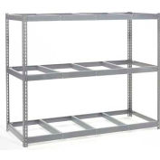 Global Industrial Wide Span Rack 96Wx24Dx96H, 3 Shelves No Deck 800 Lb Cap. Per Level, Gray