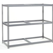 Global Industrial™ Wide Span Rack 72Wx48Dx84H, 3 Shelves No Deck 900 Lb Cap. Per Level, Gray