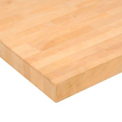 Global Industrial Workbench Top, Maple Butcher Block Square Edge, 72"W x 36"D x 2-1/4" Thick