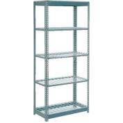 Global Industrial™ Heavy Duty Shelving 36"W x 18"D x 96"H With 5 Shelves - Wire Deck - Gray