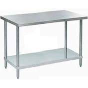 Aero Manufacturing Workbench W/Undershelf, 18 Ga. 430 Series Stainless, 60"Wx24"D