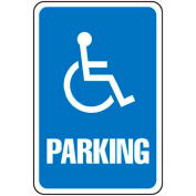 Global Industrial™ Aluminum Sign - Parking Sign - Handicap Symbol, .063" Thick, 649151
