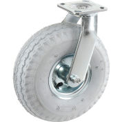 Global Industrial™ Swivel Plate Caster 10" Full Pneumatic Wheel 330 Lb. Capacity