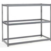 Global Industrial Wide Span Rack 72"Wx24"Dx84"H W/ 3 Shelves No Deck 750 Lb Capacity Per Level