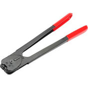 Pac Strapping Heavy Duty Double Notch Sealer for 1/2&quot;Strap Width, Black & Red