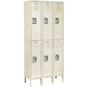 Infinity™ Locker Double Tier 12x15x36 6 Door Assembled Tan