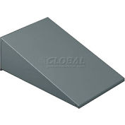 Tennsco Sloping Locker Top KST-1218-MGY - For 1 Wide Locker 12"W X 18"D Medium Grey