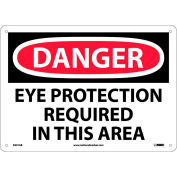 Safety Signs - Danger Eye Protection - Aluminum