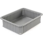 Dandux Modular Dividable Plastic Tote Box 50P-0114060 22"L x 17"W x 6"H