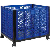 Global Industrial Easy Assembly Vented Wall Bulk Container 39-1/4"L x 31-1/2"W x 29"H Overall