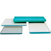Molded Fiberglass Conveyor/Assembly Tray 602101-24-1/4"L x 24-1/4"W x 1-7/8"H, Gray - Pkg Qty 12