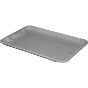 Molded Fiberglass Toteline Nest and Stack Lid 780418 - 20-1/2" x 12-7/8", Pkg Qty 10, Gray - Pkg Qty 10