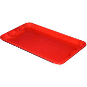 Molded Fiberglass Toteline Nest and Stack Lid 780218 -17-7/8" x10"- 5/8", Red - Pkg Qty 12