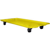 Molded Fiberglass Dolly 780138 for 42-1/2" x 20" x 14-1/4" Tote, Yellow