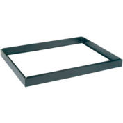 Interion® Flat File 46 Inch 5 Drawer Closed Base Black
