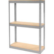 Global Industrial™ Record Storage Rack Without Boxes 42"W x 15'D x 60'H - Gray