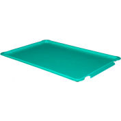 Molded Fiberglass Stacking Tote 887008 Lid for 875008 Tote - 25-3/4"L x 17-3/4"W, Green