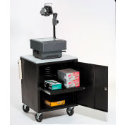 Global Industrial & #174; Black Security Audio Visual Cart 500 Lb. Capacity