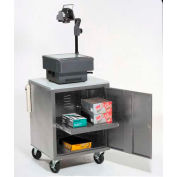 Global Industrial® Gray Security Audio Visual Cart 500 Lb. Capacity