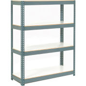 Global Industrial Extra Heavy Duty Shelving 48Wx18Dx60H 4 Shelves 1500 lbs. Cap. Per Shelf GRY
