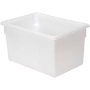 Rubbermaid 3501-00 White Plastic Box 21.5 Gallon 18 x 26 x 15 - Pkg Qty 6