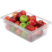 Rubbermaid 3309-00 Clear Plastic Box 3 1/2 Gallon 18 x12 x 6 - Pkg Qty 6