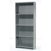 Penco Steel Shelving 20 Ga 36"WX24"DX87"H Closed Clip Style 5 Shelf Starter