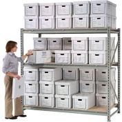 Global Industrial™ Record Storage Rack Starter 72"W x 18"D x 72"H