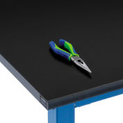 Global Industrial Workbench Top, Phenolic Resin Safety Edge, 72"W x 30"D x 1" Thick