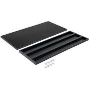Global Industrial Shelves For 48"Wx24"D Storage Cabinet, Black, 2 Pack
