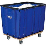 Global Industrial Basket Bulk Truck, Vinyl, 16 Bushel Capacity, Blue