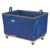 Global Industrial™ Basket Bulk Truck, Vinyl, 24 Bushel Capacity, Blue