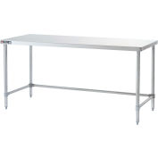 Aero Manufacturing 4TGX-3060 16 Gauge Workbench 304 Stainless Top - Galv. Legs & Crossbrace 60 x 30