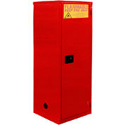 Global Industrial Paint & Ink Storage Cabinet, Manual Close SGL Door 18 Gallon, 23"Wx18"Dx35"H