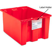 Akro-Mils Clear Plastic Label Holder 35010 - 3-3/4" X 5" Pkg Of 6