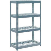 Global Industrial™ Extra Heavy Duty Shelving 36"W x 18"D x 72"H With 4 Shelves, Wire Deck, Gry